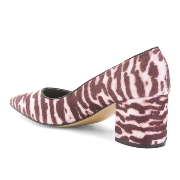 Nine West Tiger Print Block Heel Pumps - Picture 2 of 12